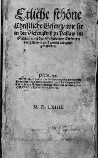 Ausbund first edition